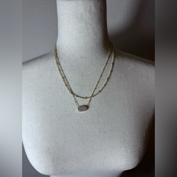 Kendra Scott Elisa Multistrand Gold Layered Necklace - Picture 3 of 11